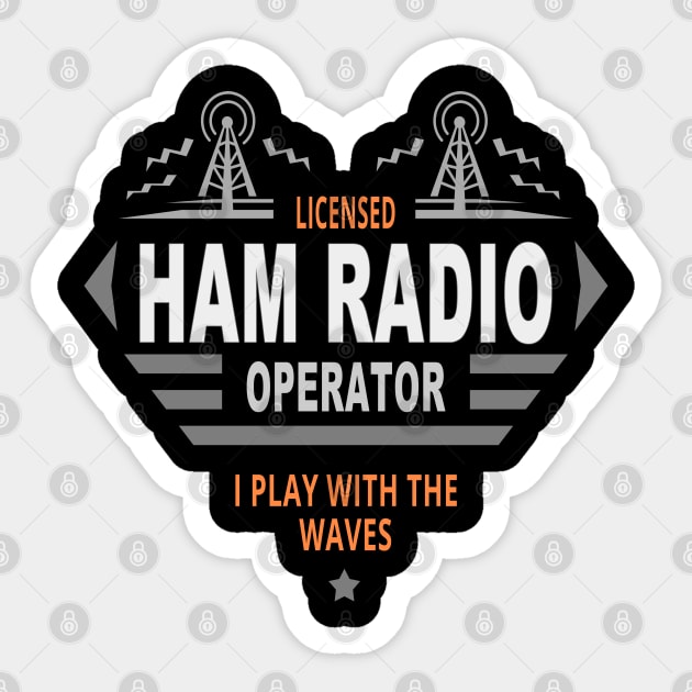 The Ham Radio Operator Sticker by tatzkirosales-shirt-store